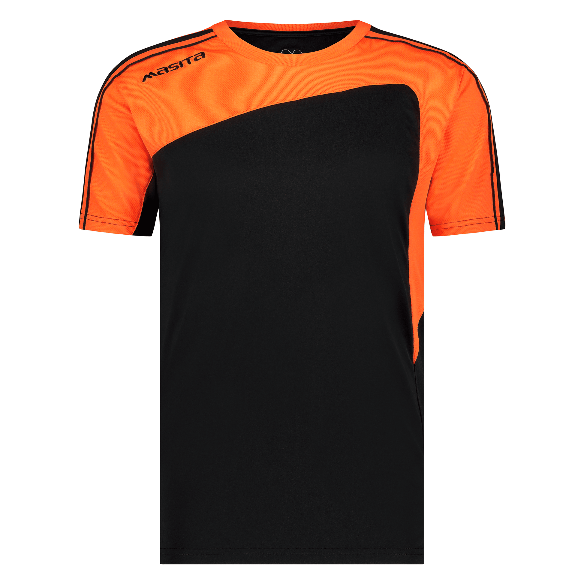 Forza-T-Shirt-1216-Black-Orange-Colour-Masita