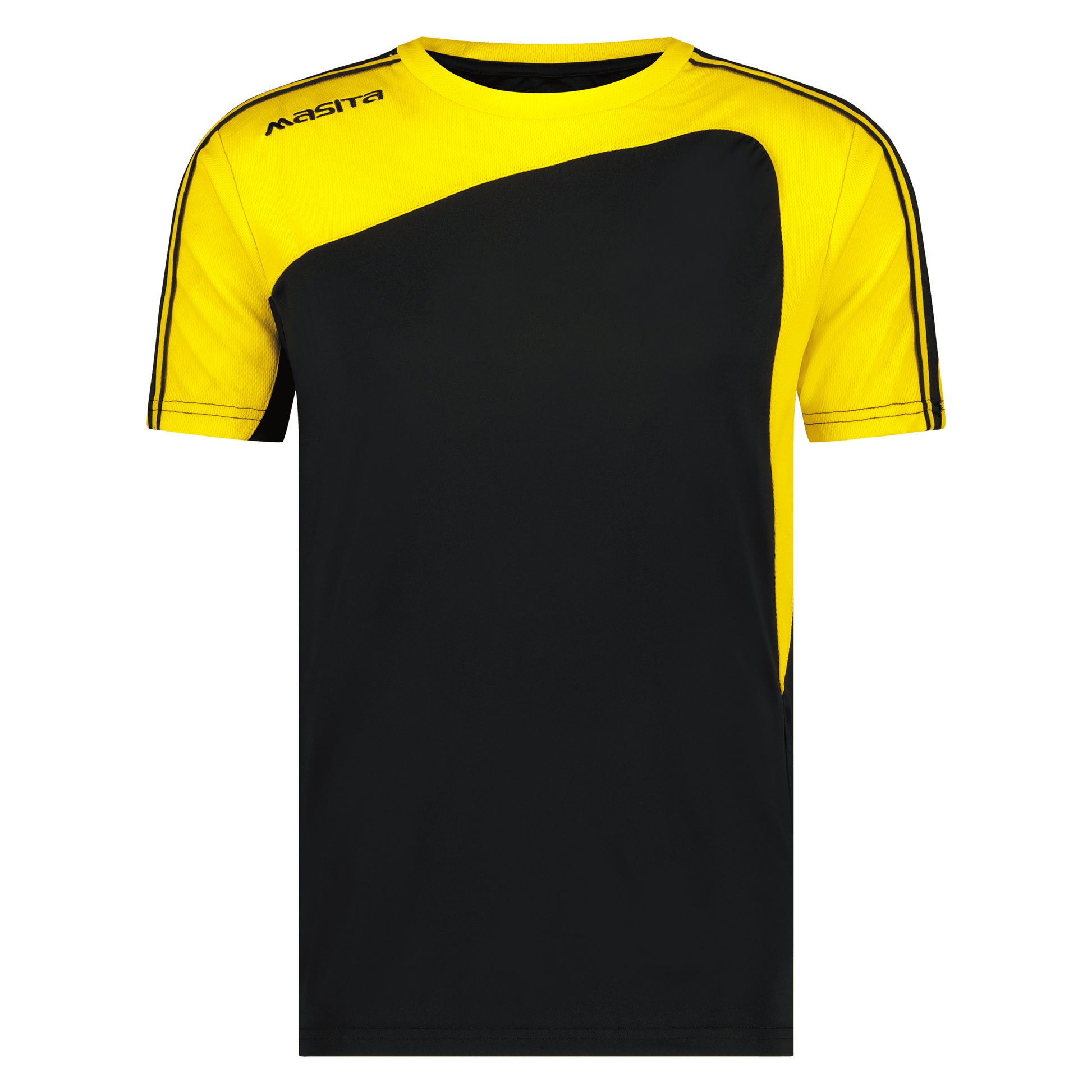 Forza-T-Shirt-1216-Black-Yellow-Colour-Masita