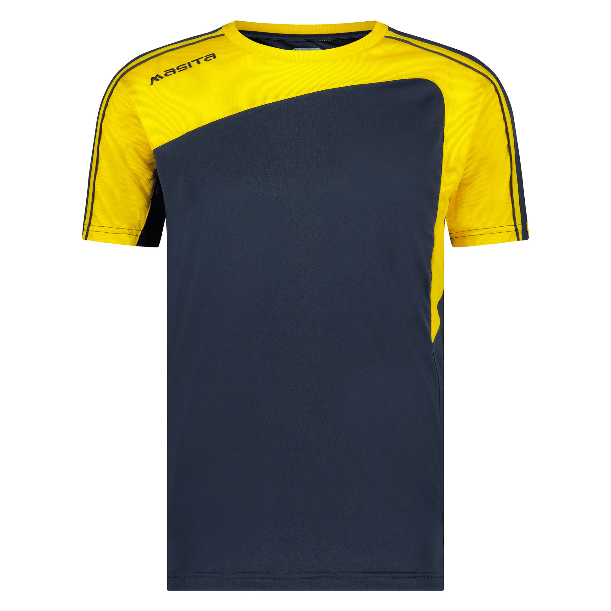 Forza-T-Shirt-1216-Navy_Blue-Yellow-Colour-Masita